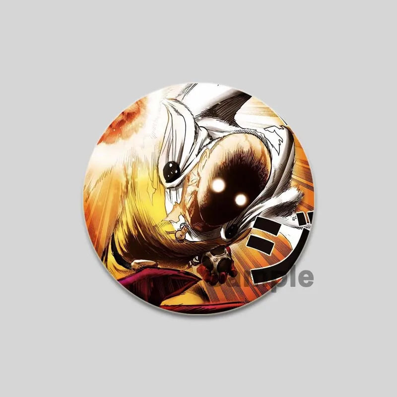 One Punch Man Saitama Brooch