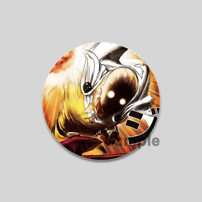 One Punch Man Saitama Brooch