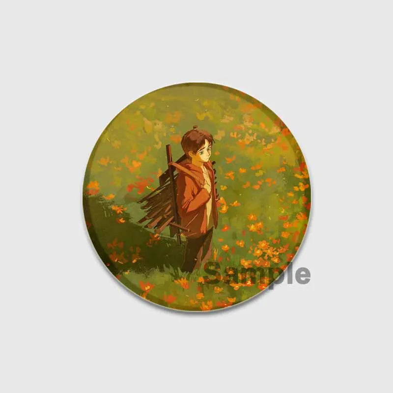 Attack on Titan Anime Brooches Erwin Eren Levi Lapel Pins Cartoon Cosplay Badge Gifts Accessories Backpack Clothes Decor Jewelry
