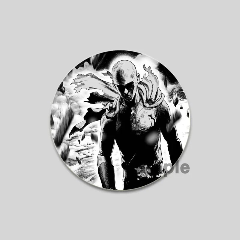 One Punch Man Saitama Brooch