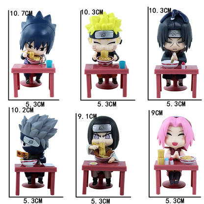 In Stock Naruto Shippuden Ramen Theme Series Blind Box - Chibi Mini PVC Anime Figures - Mystery Sasuke Uchiha & Naruto Toy Gifts