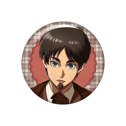 Anime Attack on Titan Eren Yeager 58mm Acrylic Stand Keychain Backpack Decoration Bag Charm Chibi Desk Decor Otaku Toy Souvenir