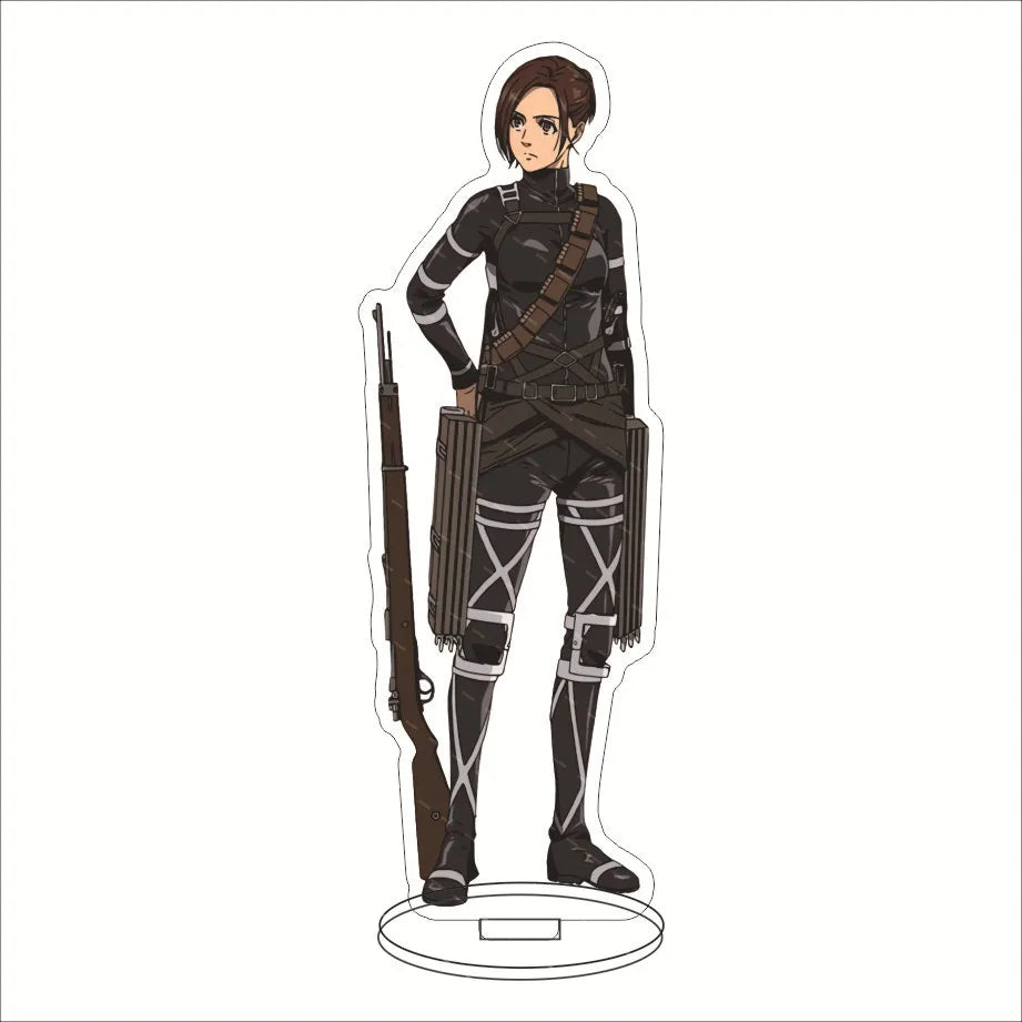 16CM Anime Acrylic Stand‌ Attack on Titan Eren Jaeger Mikasa Ackerman Armin Arlert Connie Springer Cos Figure Ornaments Gifts