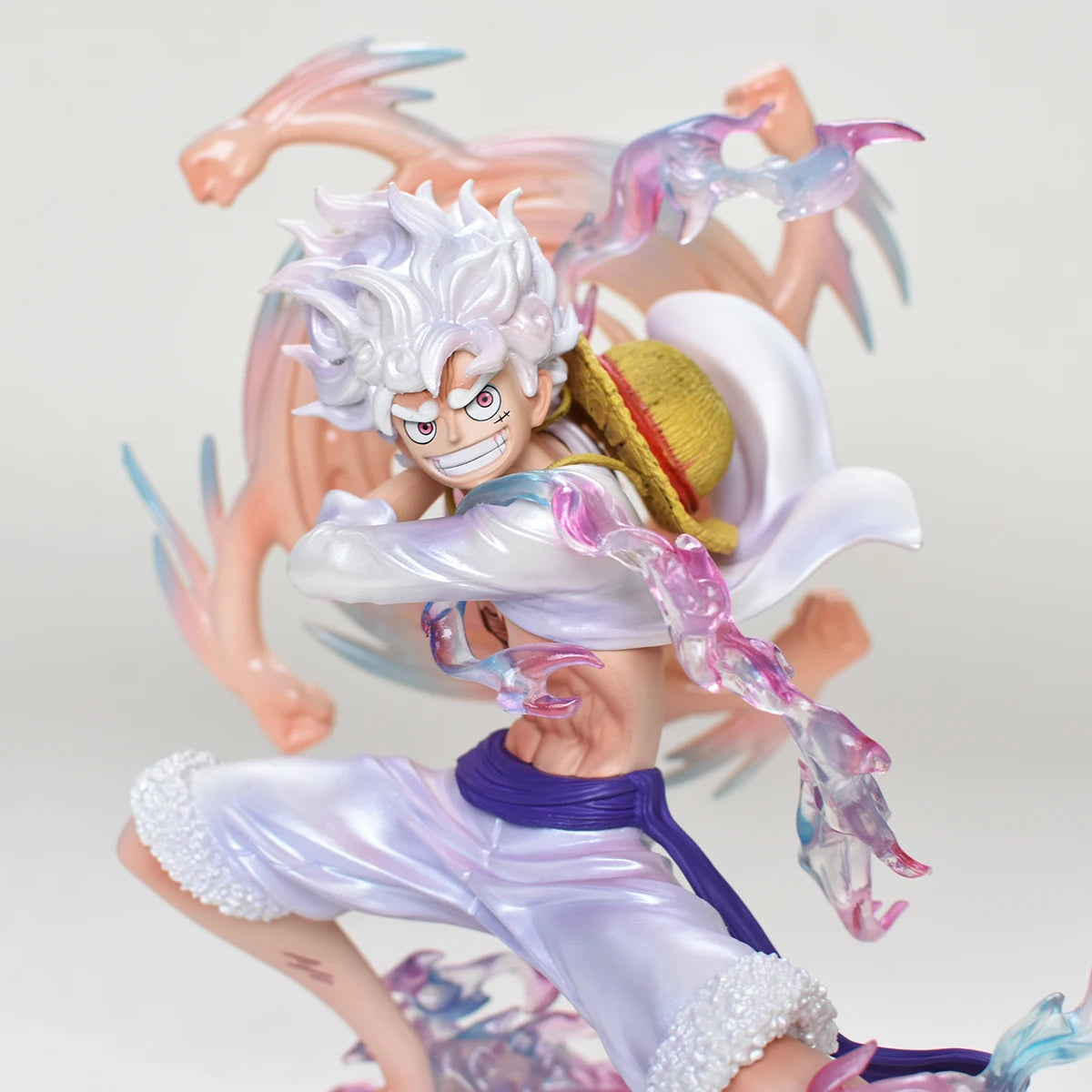 19cm/7.48in Anime One Piece Luffy Figure Gear 5 Luffy Action Figure Statue Collection Model Toy Gift