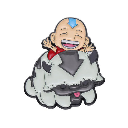 Cartoon Cattle Boy Enamel Pin