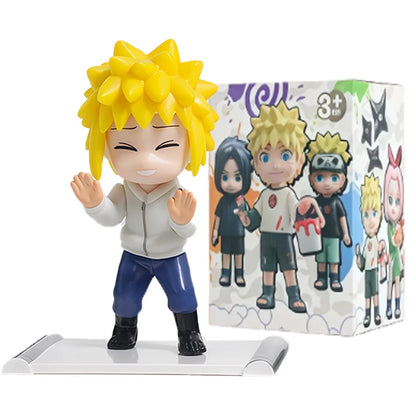 1-12Pcs Naruto Blind Box Figures Model Ornament Anime Uchiha Sasuke Sakura Cosplay Action Figurine PVC Model Toy Christmas Gifts