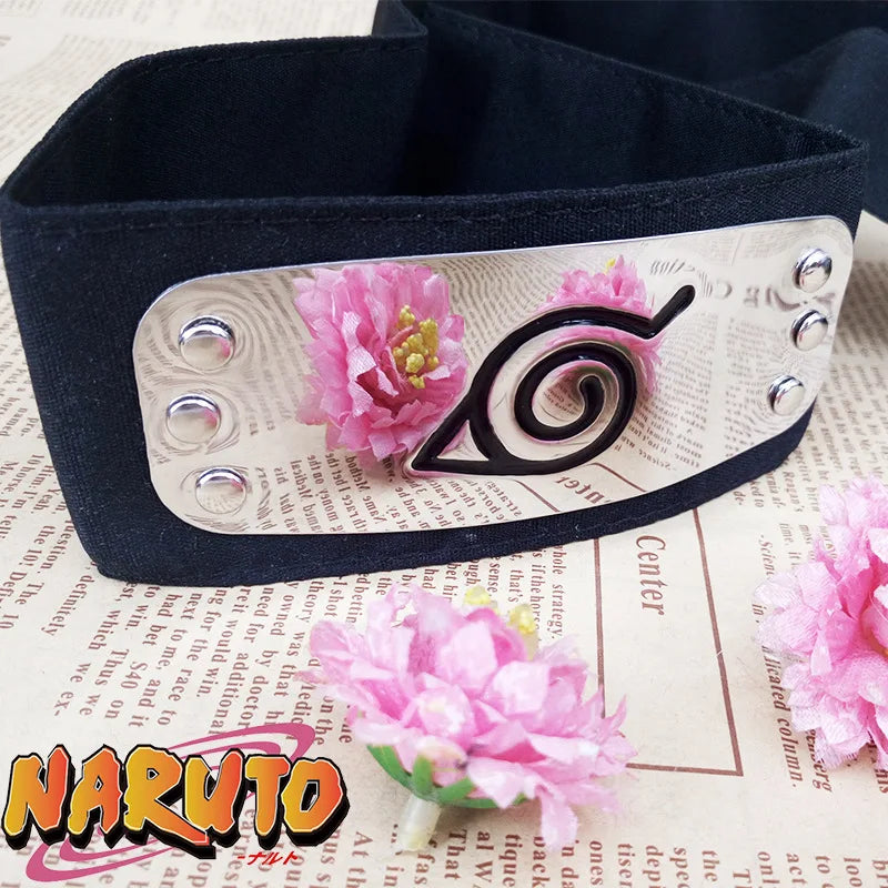 Anime Naruto Forehead Protector Baby Toys Cosplay Logo Plated Ninja Headband Akatsuki Kakashi Head Band Kids Birthday Gifts
