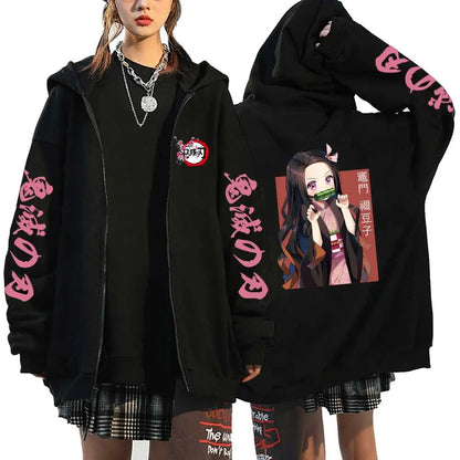 Demon Slayer Nezuko Zip Hoodie