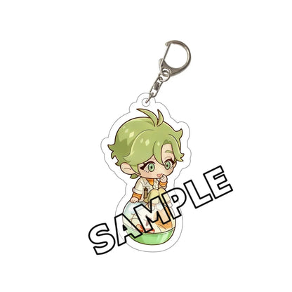 6CM Anime Game Nu: Carnival Keychain Stand Olivine Quincy Blade Cosplay Acrylic Model Standing Sign Cake Topper Holder Desk Deco