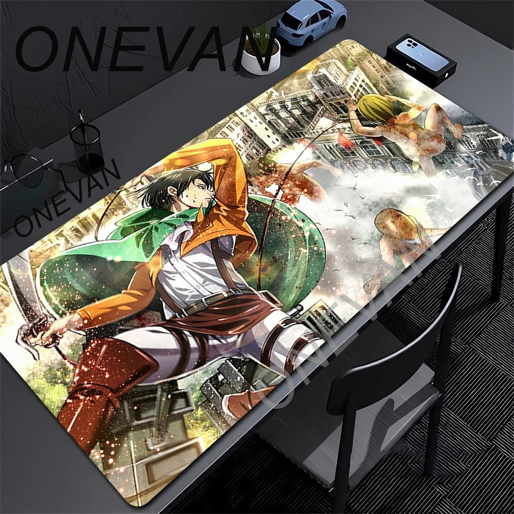 Mouse Pads Anime Mouse Pad Gamer Keyboard Mousepad Pc Computer Soft rubber Desk Mat Gaming Pad A-attack on Titans Mouse Mats