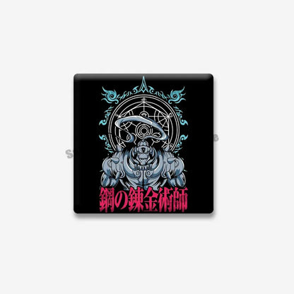 Fullmetal Alchemist Edward Elric Square Pin – Cartoon Enamel
