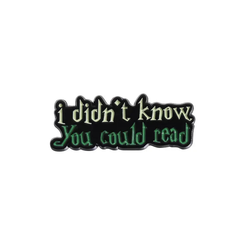 My Broom is in The Shop Brooch Enamel Pins Funny Text Magic Bottle Brooches Lapel Badges Backpack Jewelry Fan Gift Wholesale
