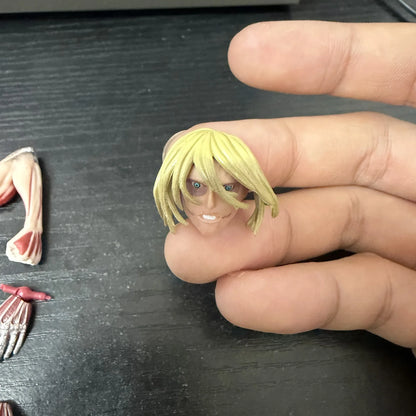 In Stock Kaiyodo Attack On Titan The Female Titan Amazing Yamaguchi Revoltech Action Figures Toy Figurine Ko Model Doll Gift