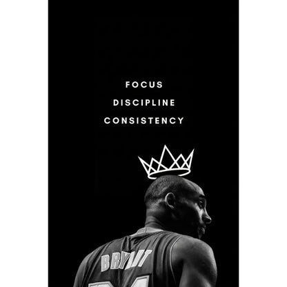 Athlete Mindset Jordan Kobe Canvas Poster