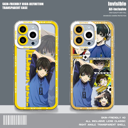 Blue Lock Transparent Phone Case