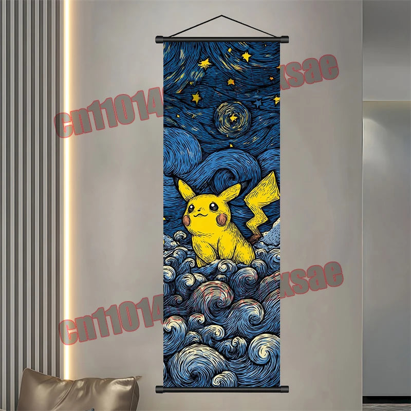 Pokemon Gengar Scroll Painting