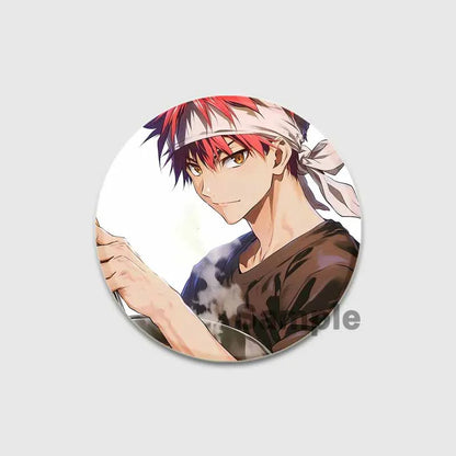 Food Wars Soma Tinplate Pins