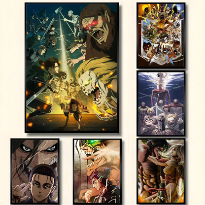 Attack On Titan Levil Ackerman Anime Poster HD Art Sticky Wall Waterproof Home Living Room Bedroom Bar Aesthetic Decoration