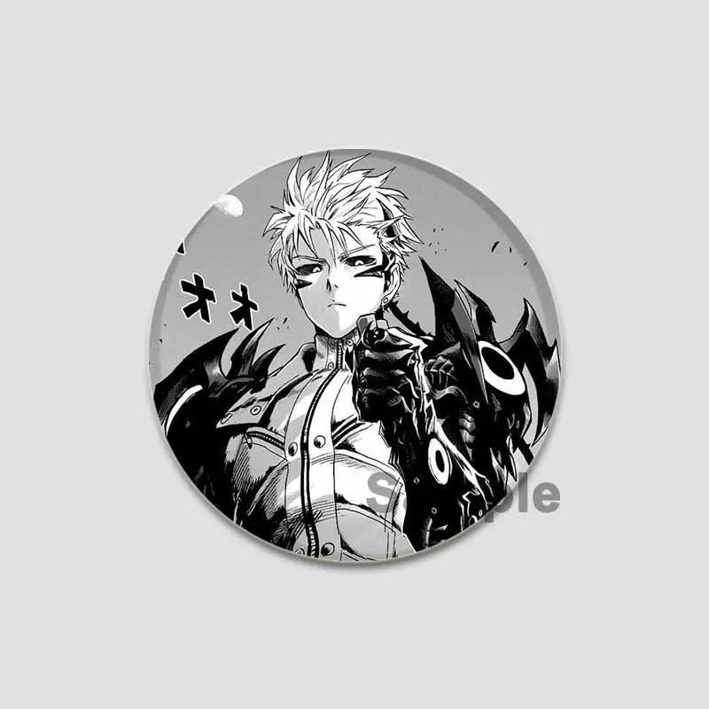 One Punch Man Saitama Button Pins