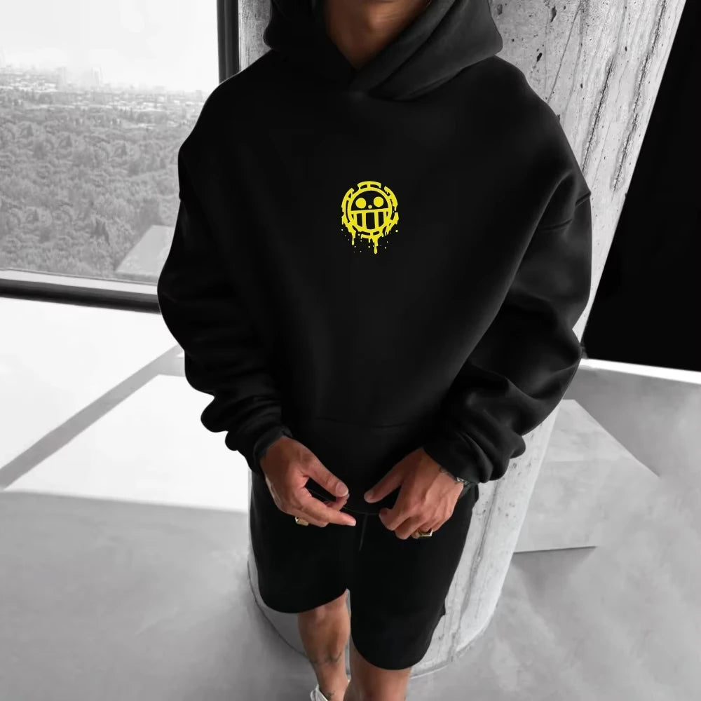 ONE PIECE Men's Hoodie Sweater Trafalgar Law Anime Spring And Autumn New Boys Children's Long Sleeve Parent-Child WearWinter