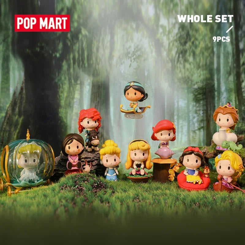 POP MART Disney Princess Exclusive Ride Series Blind Box Toys Mystery Box Mistery Caixa Action Figure Surpresa Cute Model Gift