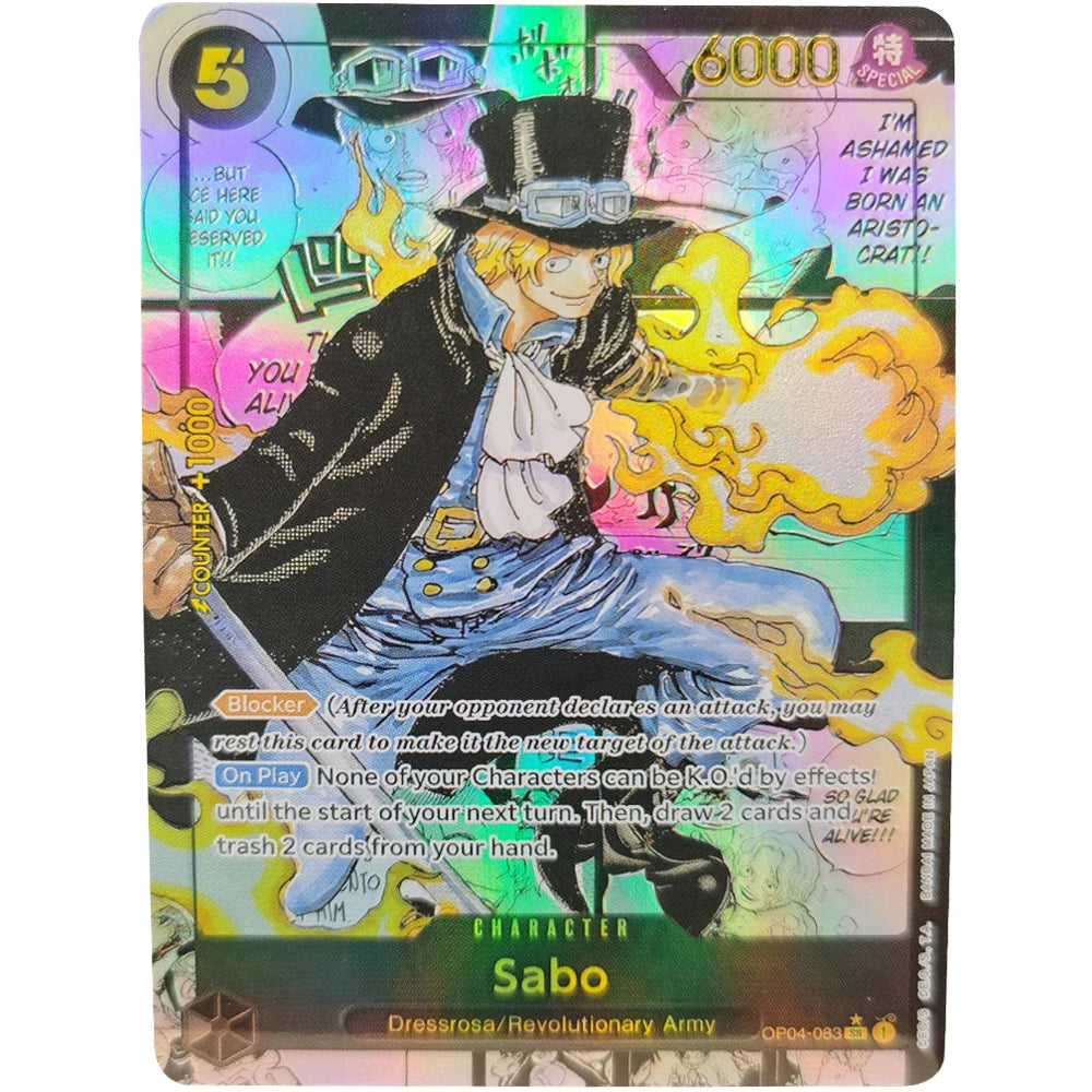 ONE PIECE Collection Cards GAME Monkey.D.Luffy Portgas.D.Ace Sabo  EN DIY High Quality Self Made Game Anime Cards Gift Toy