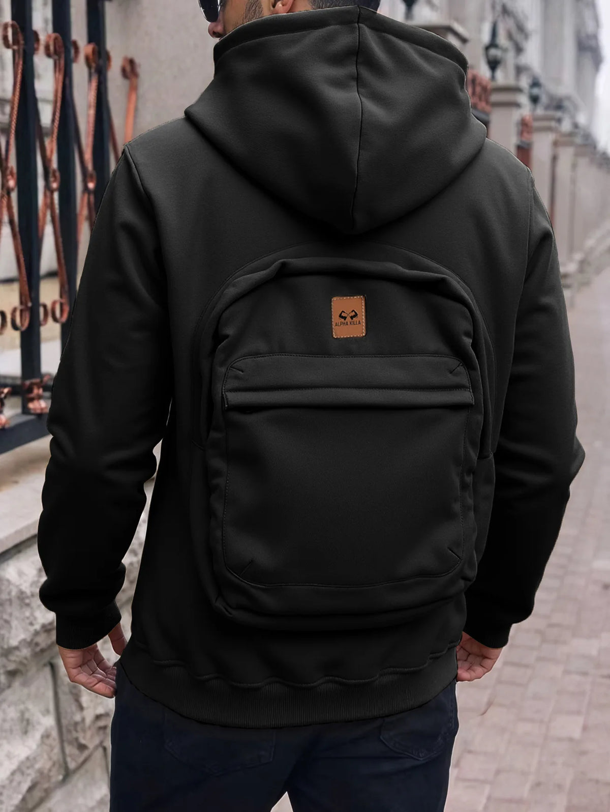New Spring & Autumn Men's Hooded Sweatshirt, Removable Backpack Design on Back, Casual Couple Style