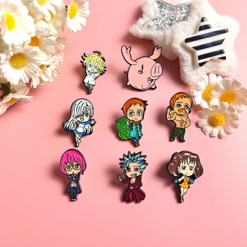 The Seven Deadly Sins Brooch Set