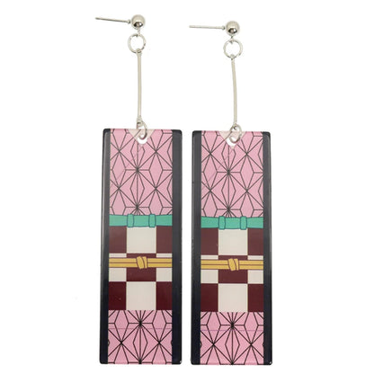 Demon Slayer Tanjiro Hanafuda Earrings