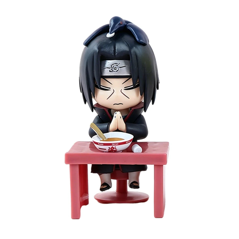 Anime New In Stock  Naruto Breeze Ramen Lamian Noodles Theme Blind Box Handmade Ornament Gift Naruto Sasuke Model Toys