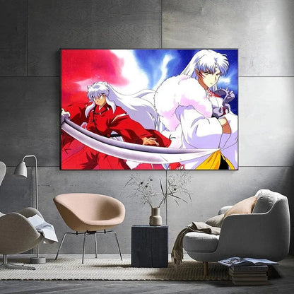 Inuyasha Sesshomaru Canvas Poster
