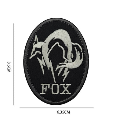 Metal Gear Solid MGS 5 Diamond Dogs Special Force Group Ghost Embroidered Patch Stripes sticker for clothing Patches