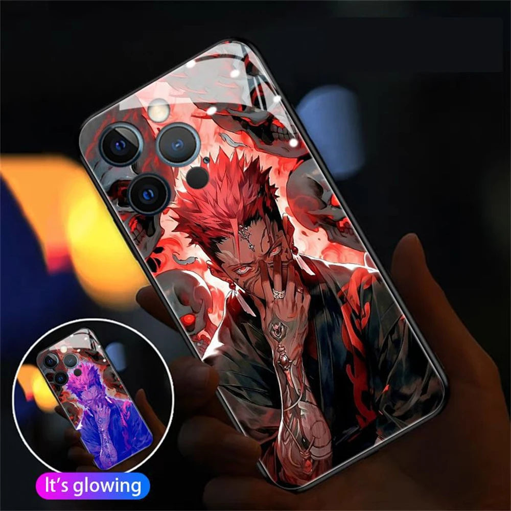 Anime LED Glass Phone Case
