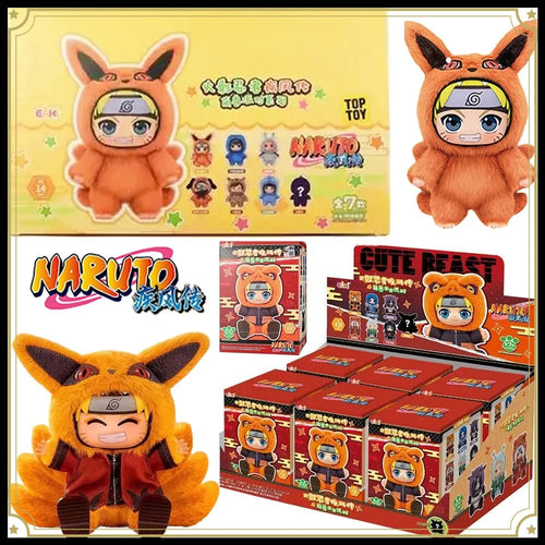 BANDAI Eaki Naruto Uzumaki Naruto Blind Box Shippuden Beast Party Series Jiraiya Plush Doll Anime Characters Are Cute Toys Gifts