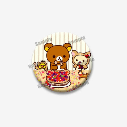 Rilakkuma Bear Badge Pin