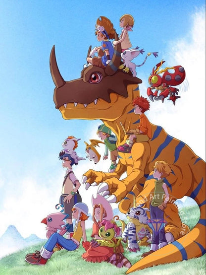 Digimon Agumon Diamond Painting
