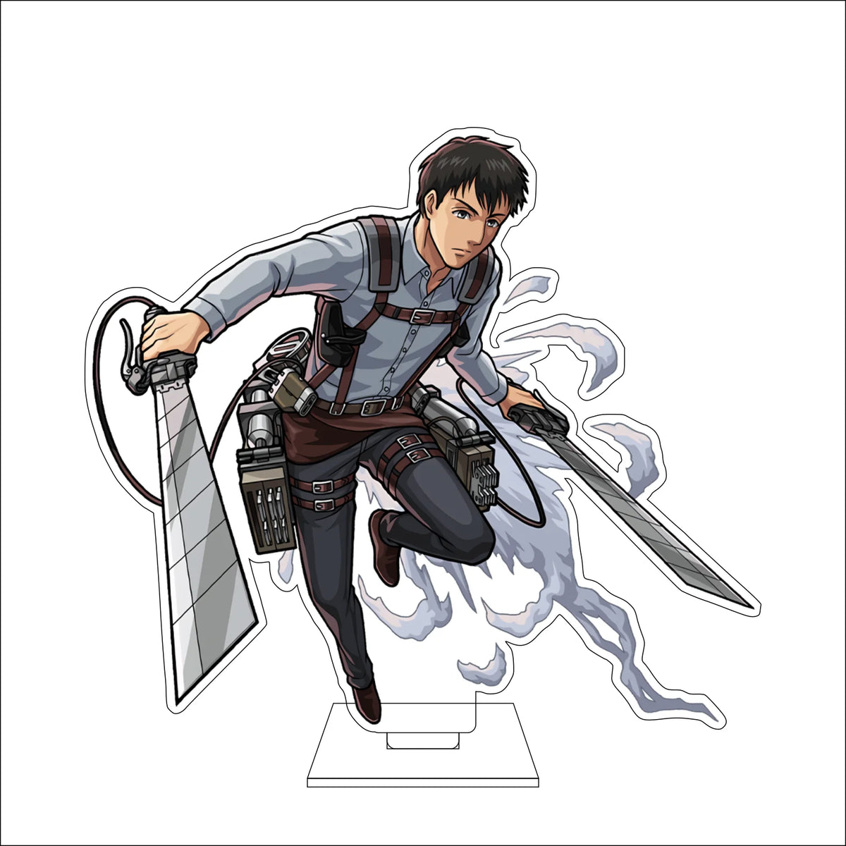 16CM Anime Attack on Titan Cosplay Acrylic Figure Stand Plate Eldo Gin Floch Forster Ornaments Gifts