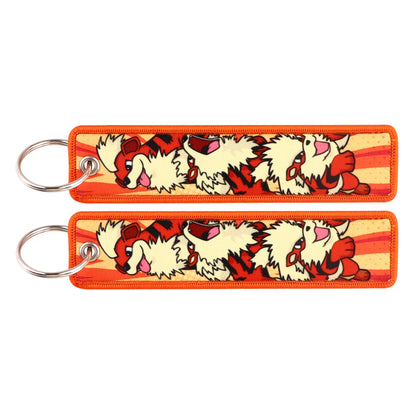Anime Game Embroidery Keychain