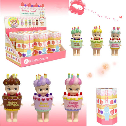 Cute Dolls Fans Car Ornament Gift   Birthday Series Cute Angel Anime Figures Ornaments Blind Box kawaii toys for girls