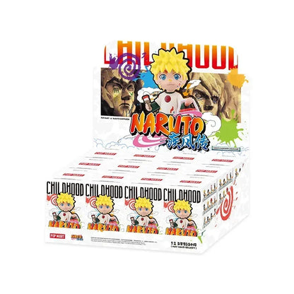 POP MART Naruto Shippuden Childhood Series Mystery Box Genuine Blind Box Guess Toys Bag Ornament Figurines Home Decor Desktop