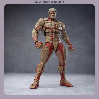 Attack on Titan Armored Titan Multi-Accessories 16cm Articulated Action Figure Model Statue Desktop Decoration Gift