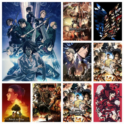Japanese Anime Attack on Titan New Diamond Art Painting Captain Levi Ackerman Mikasa Picture Mosaic DIY Cross Stitch Kits Decor