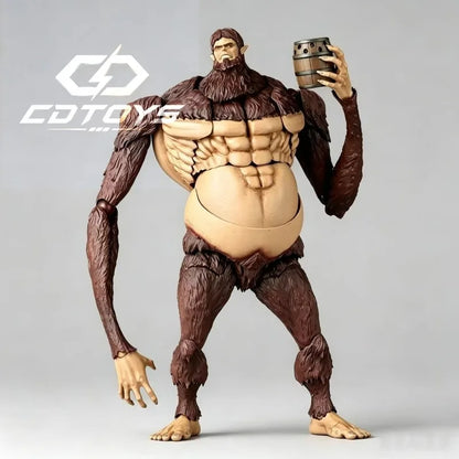In Stock NEW KO KAIYODO Amazing Yamaguchi Revoltech Attack on Titan Beast Titan Action Figure Toy Model Gift