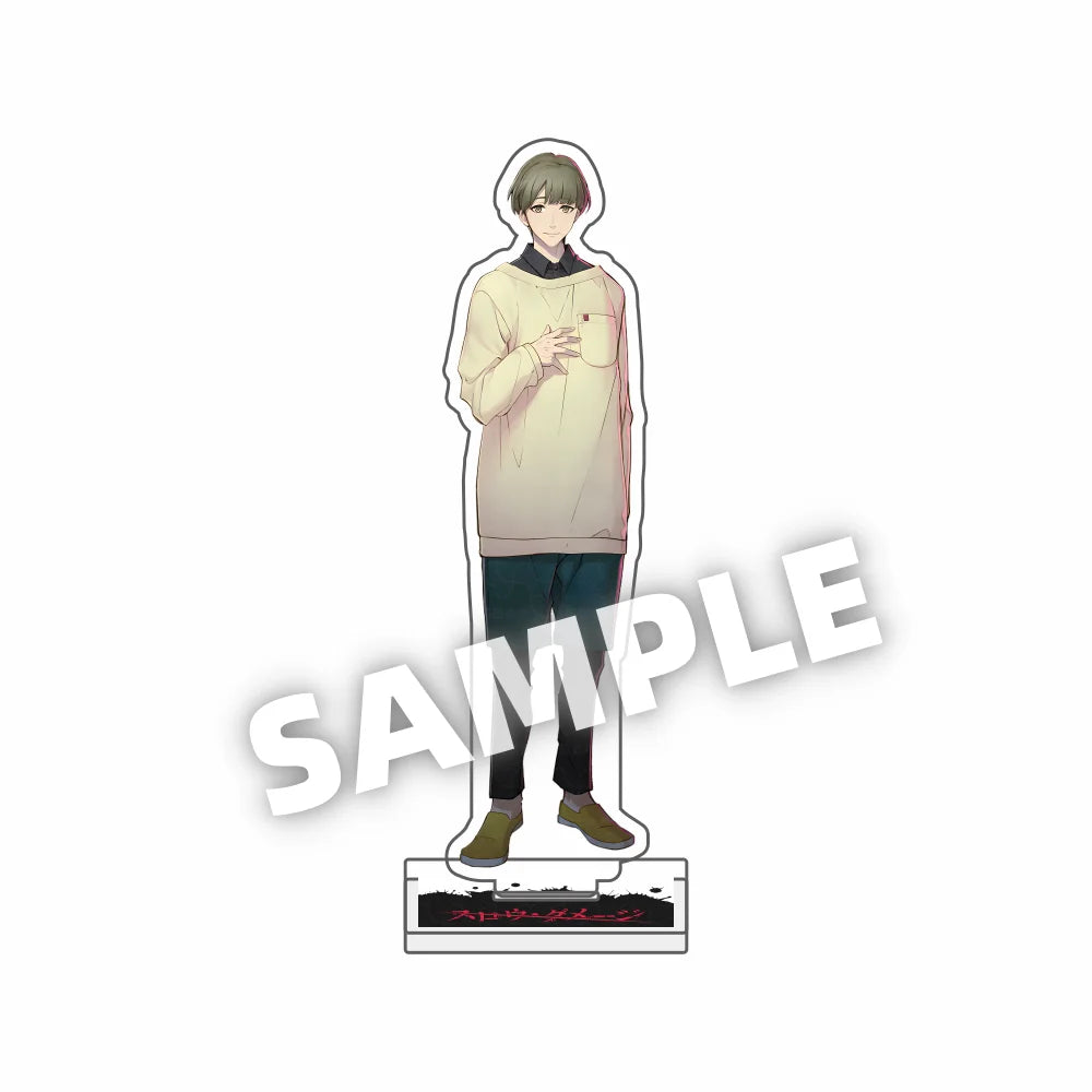 Anime Slow Damage cute 15CM acrylic keychains Model Figure figurine