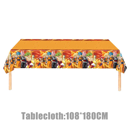 Dragon Ball Birthday Party Decorations Party Supplies Tablecloths Paper Cup Plates Napkin Gift Bags Banners Baby Birthday Shower