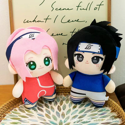 2026 Naruto Anime Plush Toys Cute Sasuke Sakura Plushie Kawaii Kakashi Soft Stuff  Room Decor For Fans Birthday Gift
