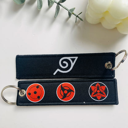 Anime Character Embroidered Keychain