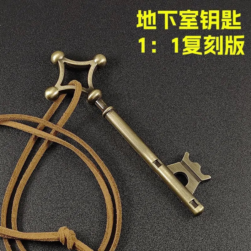 Attack on Titan 1:1 Same Key Necklace Punk Retro Pendant Cartoon Fashion Accessory Cosplay Prop Anime Children's Birthday Gift