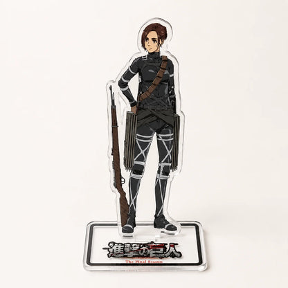 Attack On Titan Character Acrylic Stand Model Plate Anime Desktop Display Collectible Fan Gift Accessories Keychain Cartoon