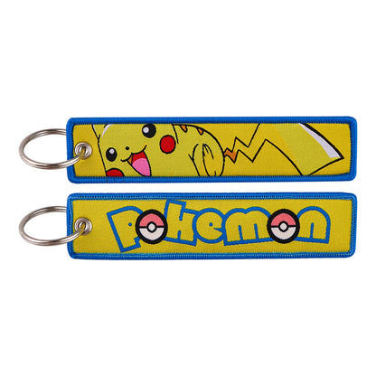 Anime Game Embroidery Keychain